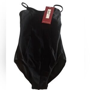 •NWT Girls Mirella Seamed Camisole Leotard Black Small M207L Ballet Dance